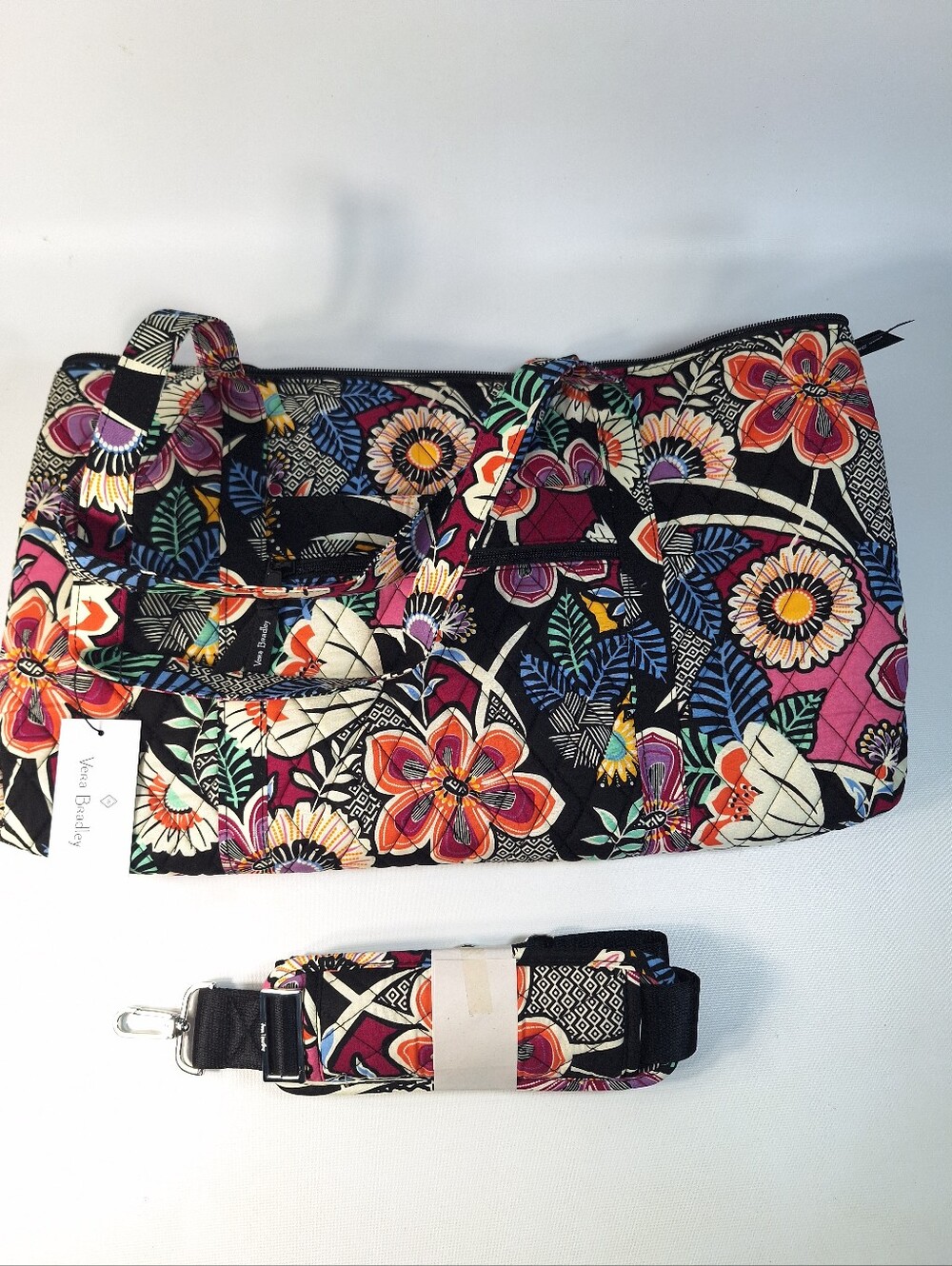 Vera Bradley NWT Quilted Kauai Floral Deluxe Travel Tote